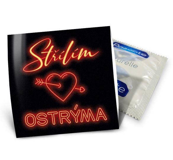 Vtipný kondom Střílím ostrýma