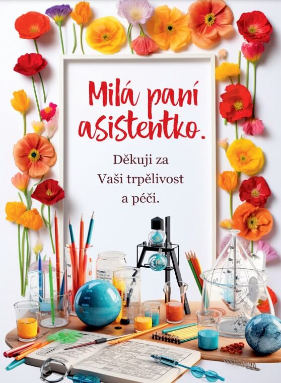 Přání pro paní asistentku Květiny
