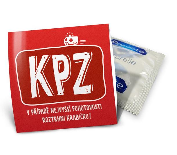Vtipný kondom KPZ