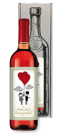 Dárkové víno svatební červené