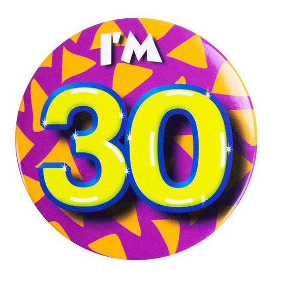 Narozeninová placka 30