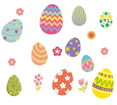 Velikonoční nálepky na okno