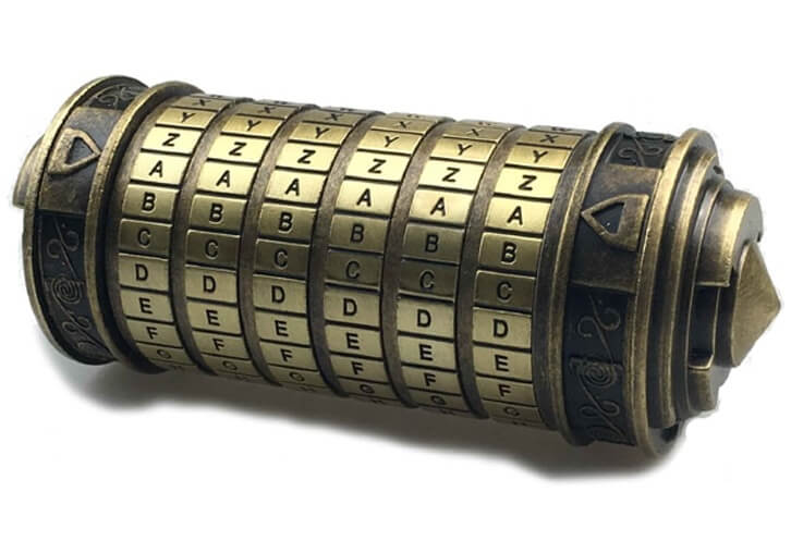Cryptex Leonardo da Vinci kovový
