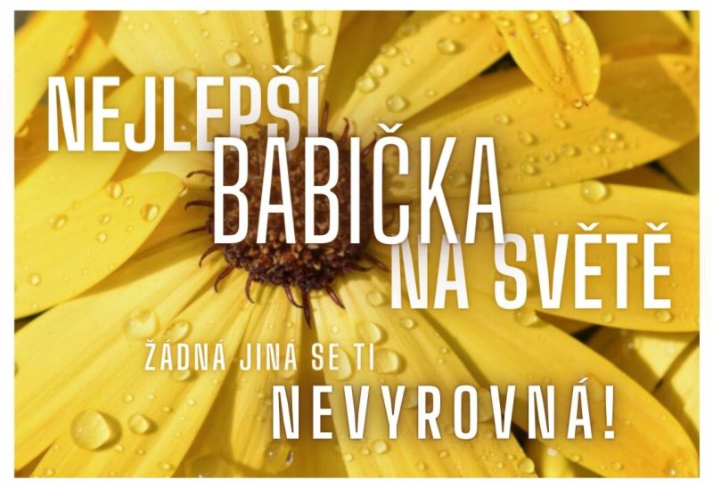 Kartička pro babičku