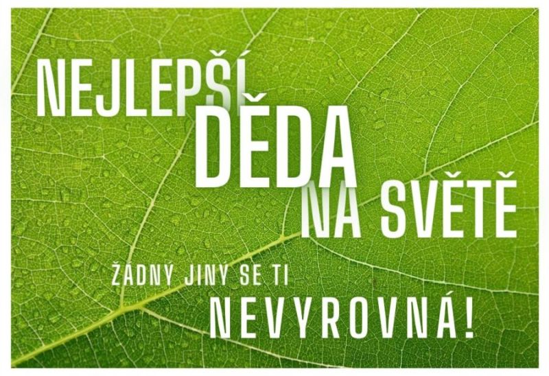Kartička pro dědečka