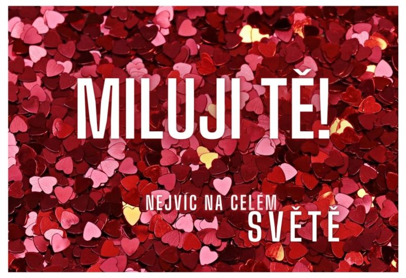 Kartička Miluji tě