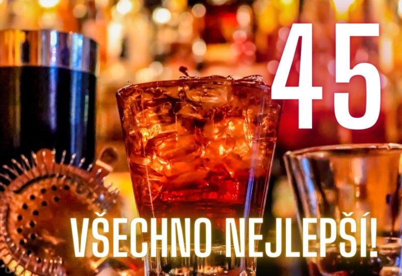 Kartička k narozeninám 45