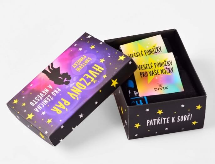 Svatební ponožky pro hvězdný pár