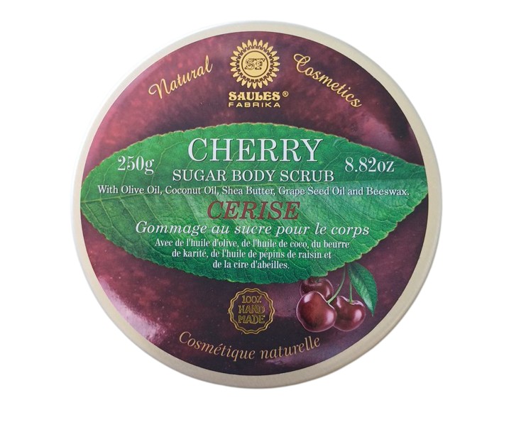 Tělový peeling s cukrem Třešeň