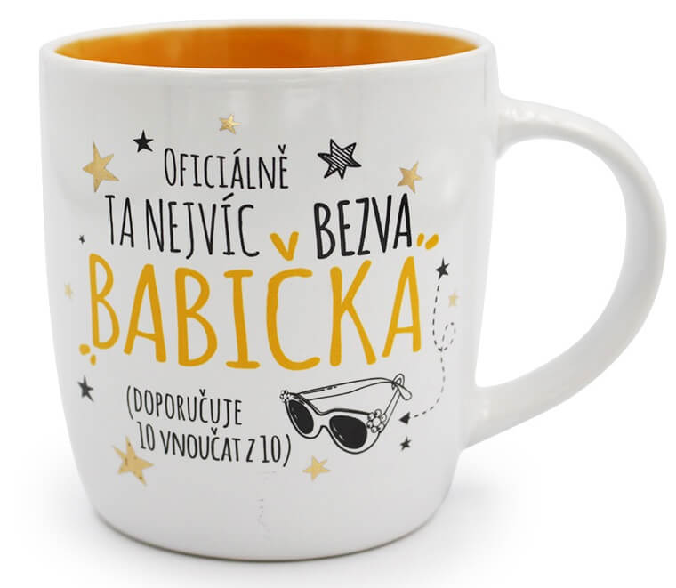 Hrnek nejvíc bezva babička