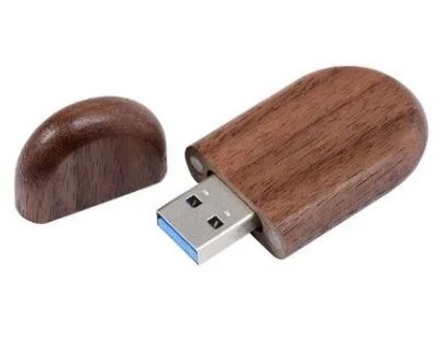 Flash disk dřevěný 64GB