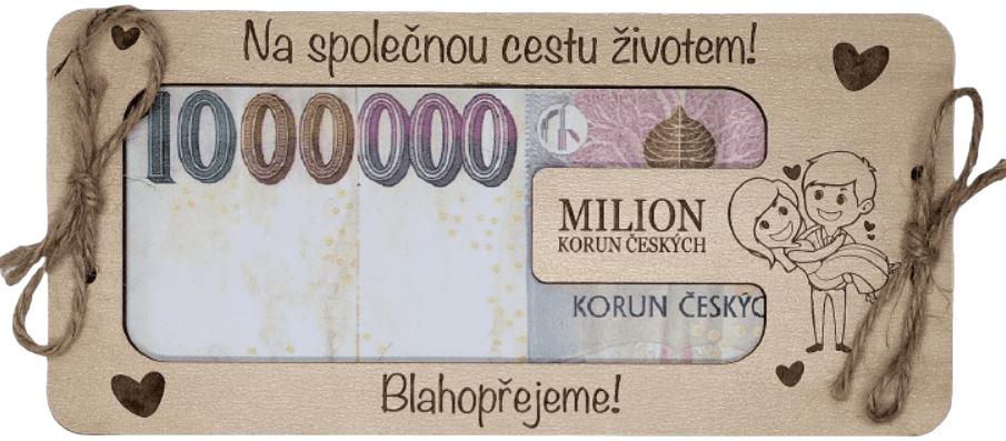 Přání Novomanželům milion korun