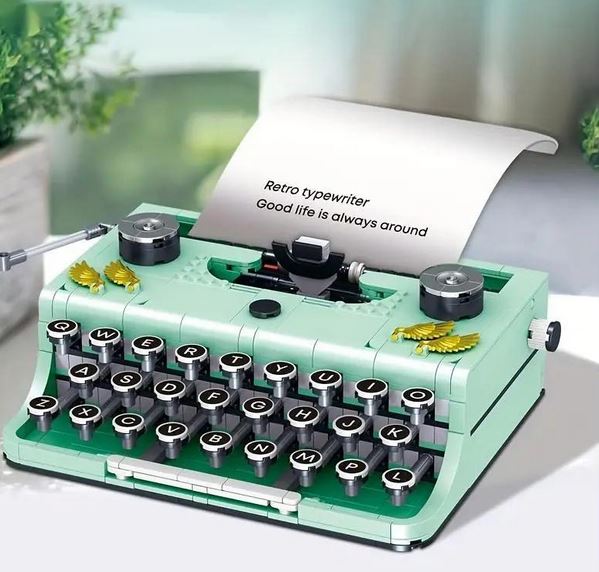 Stavebnice retro psací stroj