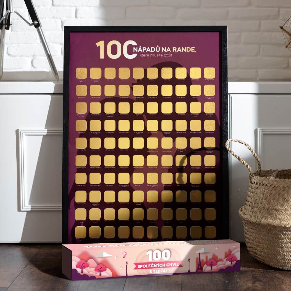 100 nápadů na rande - Stírací plakát