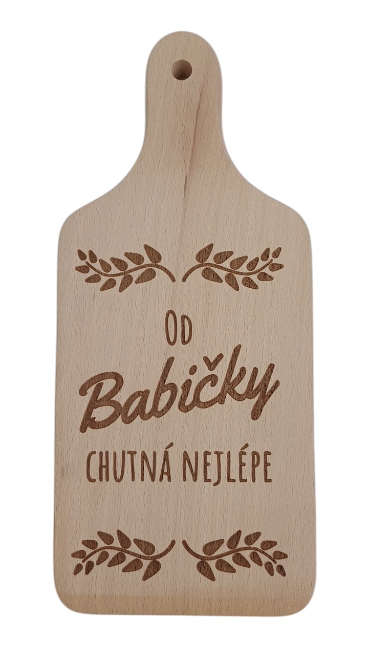 Dřevěné prkénko pro Babičku