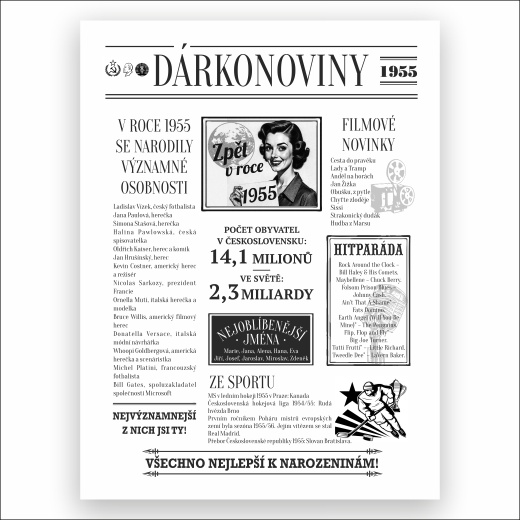 Dárkonoviny z roku 1955