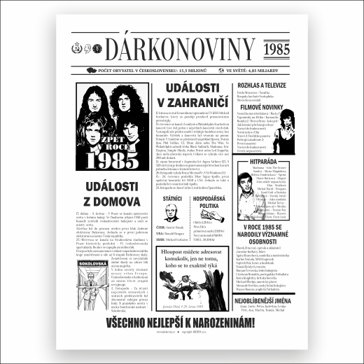 Dárkonoviny z roku 1985