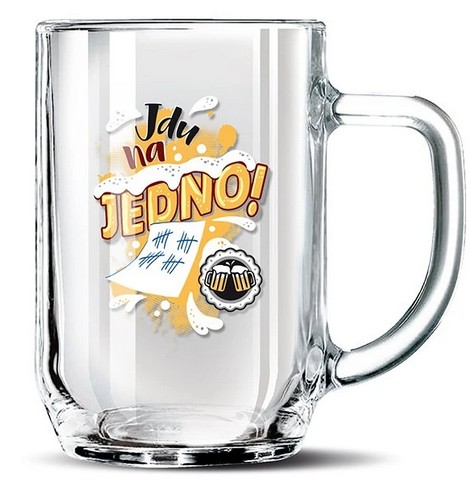 Půllitr Jdu na jedno