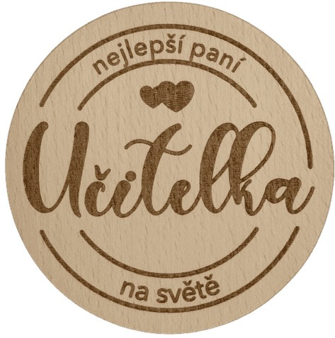 Podtácek Nejlepší paní učitelka