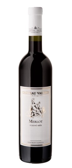Víno červené Merlot Pozdní sběr