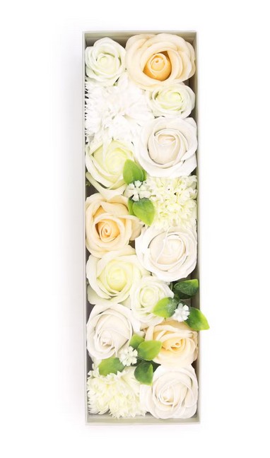 Mýdlové květy – Dlouhý Box Bílý a Ivory