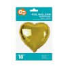 Fóliový balón zlaté srdce