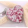 USB flash disk Srdce růžové s kamínky 32 GB