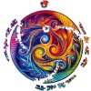 Dřevěné puzzle Mandala Spiral Incarnation