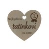Nejlepšímu tatínkovi Dřevěné srdíčko