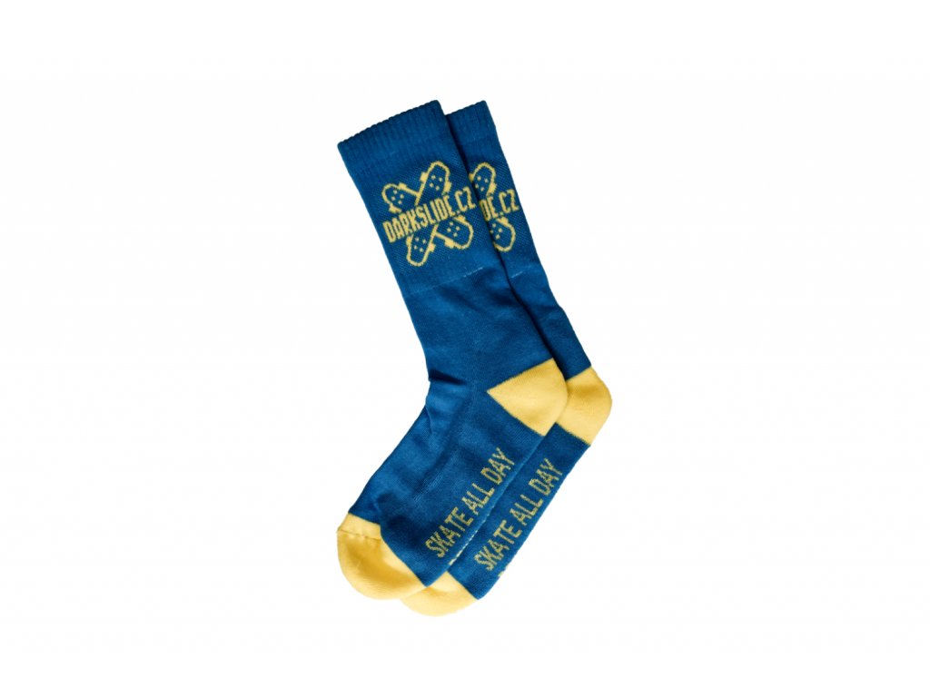 Ponožky Darkslide Crew Blue/Yellow