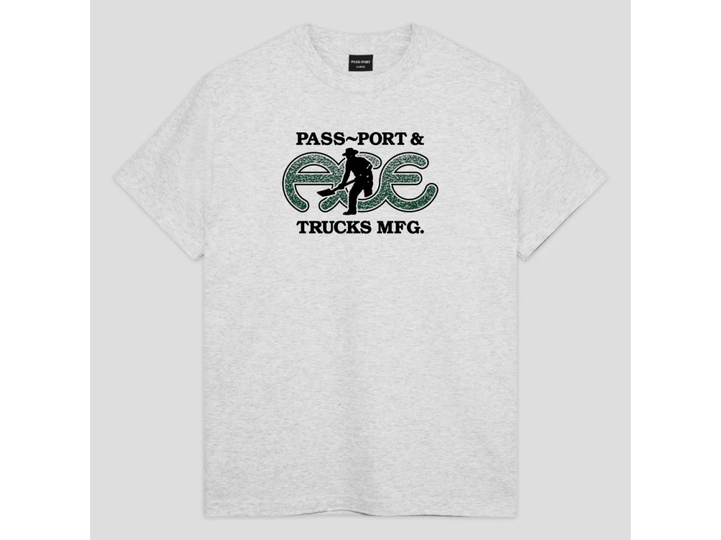 Triko Ace x Passport Hammertone Tee - Ash