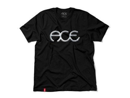 Triko Ace Trucks Chrome SS Tee - Black
