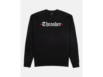 Mikina Thrasher x Spitfire The End Oath Crewneck Black