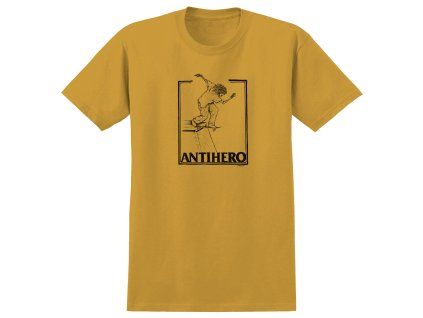 Triko Antihero Doobie Lance Tee Heather Mustard