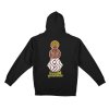 Mikina Krooked x Quarter Snacks Snackman Black Hoodie