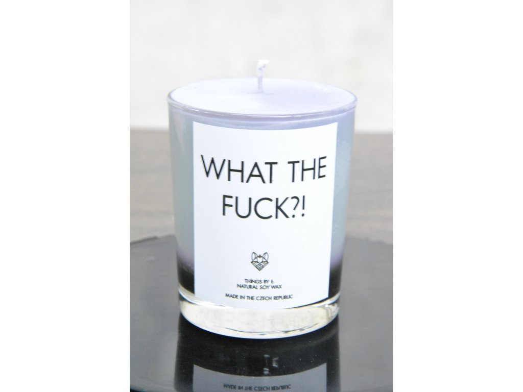Things by E. - IRONIC CANDLES - WHAT THE FUCK?! / limited edition - lesní ovoce