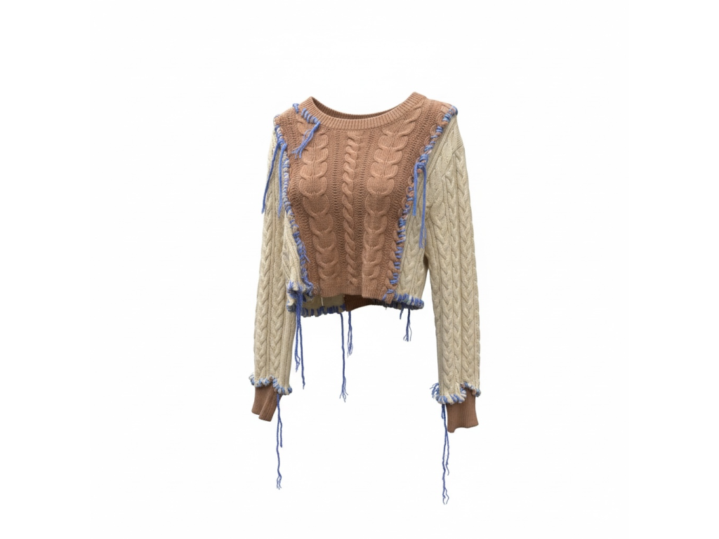 Daniel Folklor -Upcyklovaný svetr - Cropped