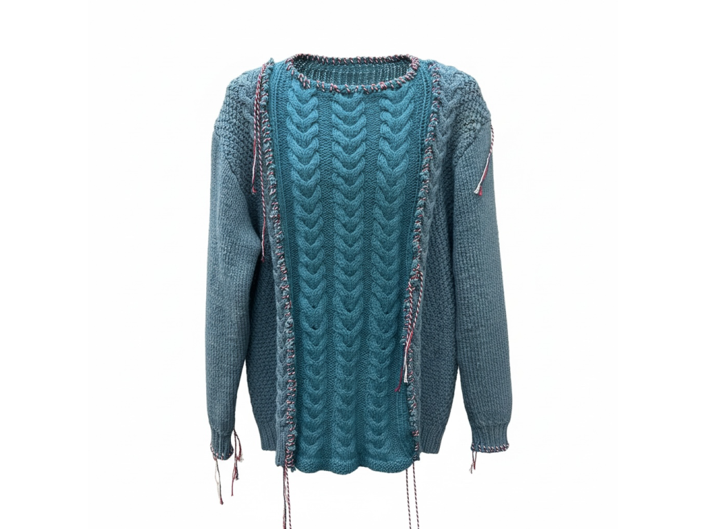 Daniel Folklor -Upcyklovaný svetr - Modrá barva