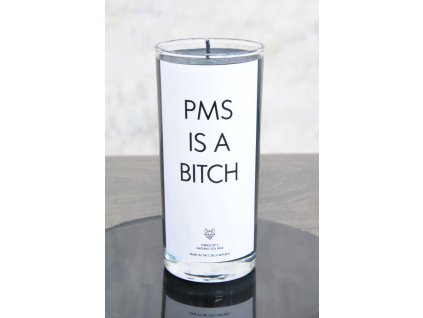 Things by E. -  sójová svíčka/ IRONIC CANDLES - PMS IS A BITCH