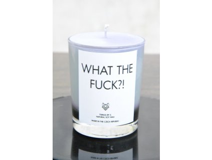 Things by E. -  sójová svíčka/IRONIC CANDLES - WHAT THE FUCK?!