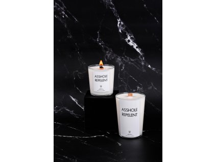 IRONIC CANDLES - sójová svíčka/ ASSHOLE REPELENT