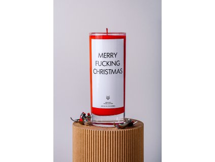 IRONIC CANDLES - sójová svíčka MERRY FUCKING CHRISTMASS