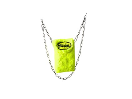 Princess Tiramisu kapsička na telefon s řetízkem / NEON Yellow
