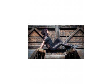 681 1 cotton leggings mesh work