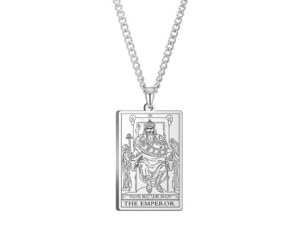 DARK TAROT náhrdelník z nerez oceli /  THE EMPEROR