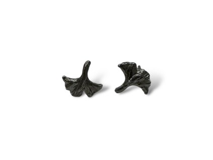 La Dominique Náušnice GI malé rhodium / černé gunmetal