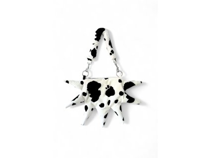 PRINCESS TIRAMISU Star bag - černobílá COW