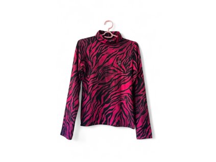 PRINCESS TIRAMISU rolák s dlouhým rukávem - Pink Zebra Rollneck Top