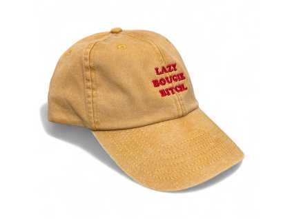 DARK CAP - kšiltovka LAZY BOUGIE BITCH / ORANŽ WASHED