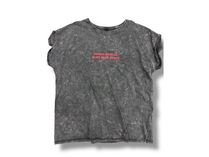 Dark tričko Pedro Pascal is my safe space - washed out